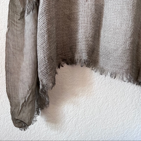 NWT Free People Lunar Grey Knit Cover Up One Size - Picture 4 of 10